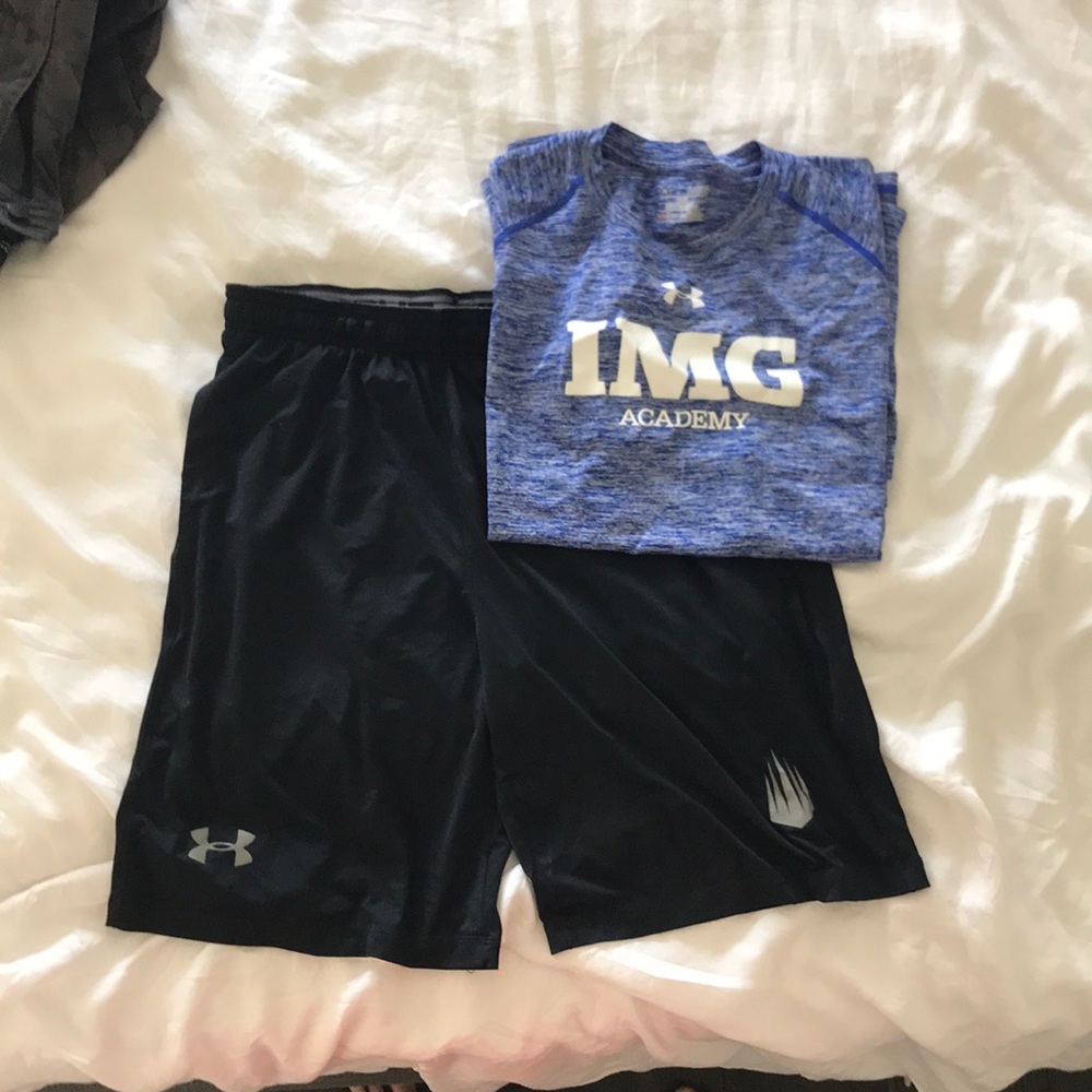 IMG Academy under armour dri fit shirt and short